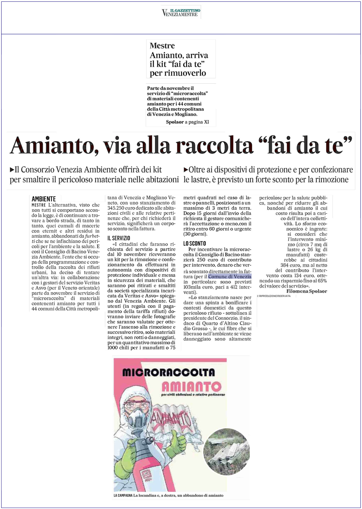 GAZZETTINO-Amianto-via-alla-raccolta-fai-da-te