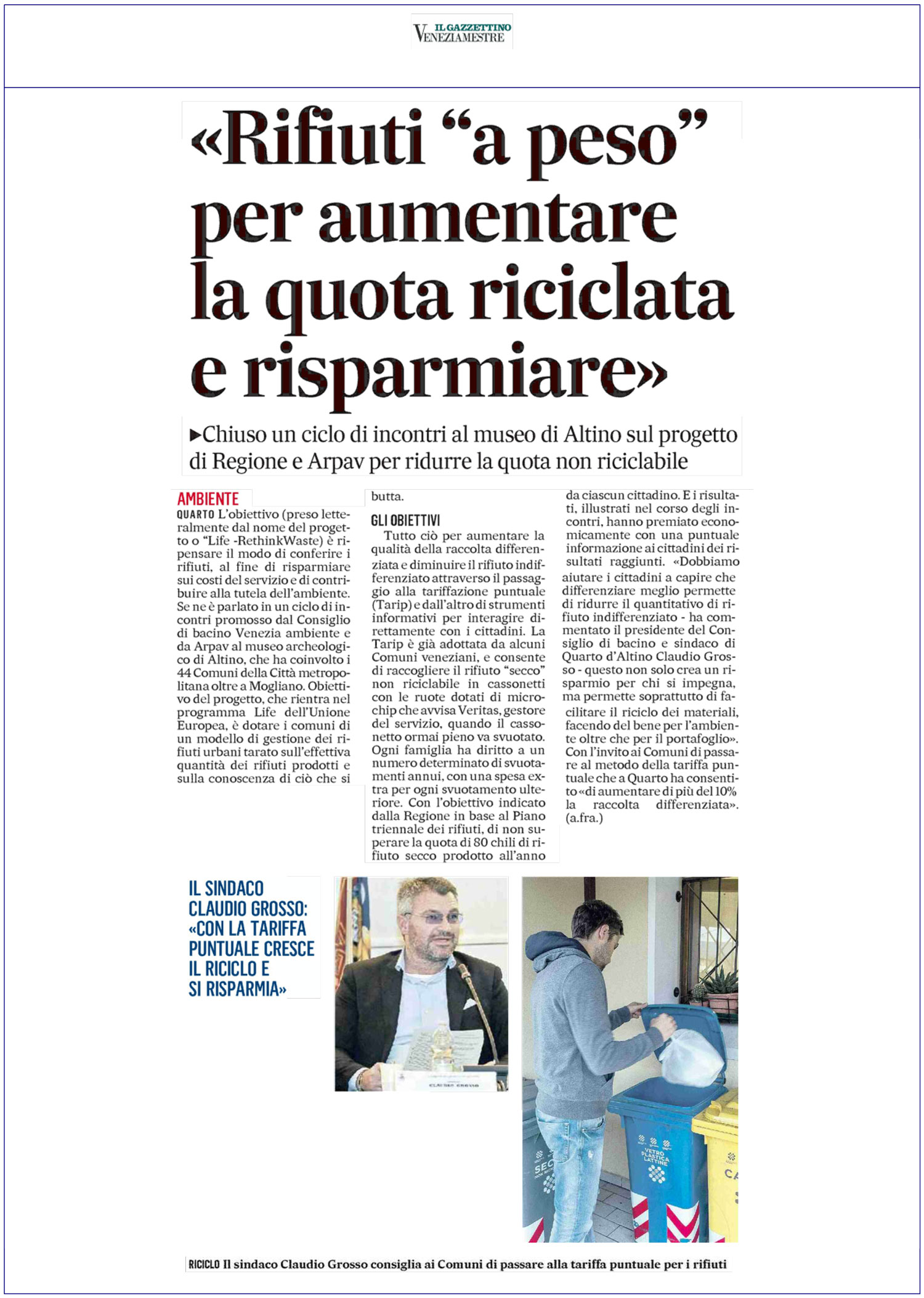 GAZZETTINO-Rifiuti-a-peso-per-aumentare-la-quota-riciclata-e-risparmiare